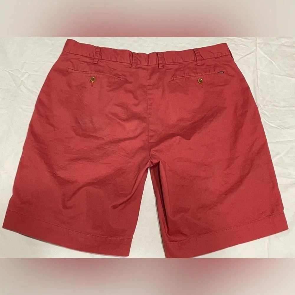 Polo Ralph Lauren Shorts 34 Red Chino Cotton Stretch Mens‎